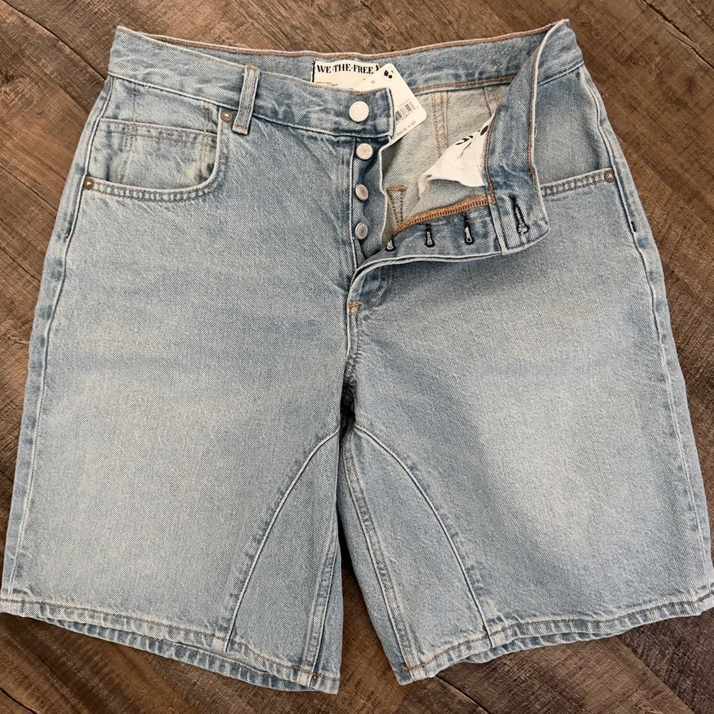 Free People denim Long Shorts